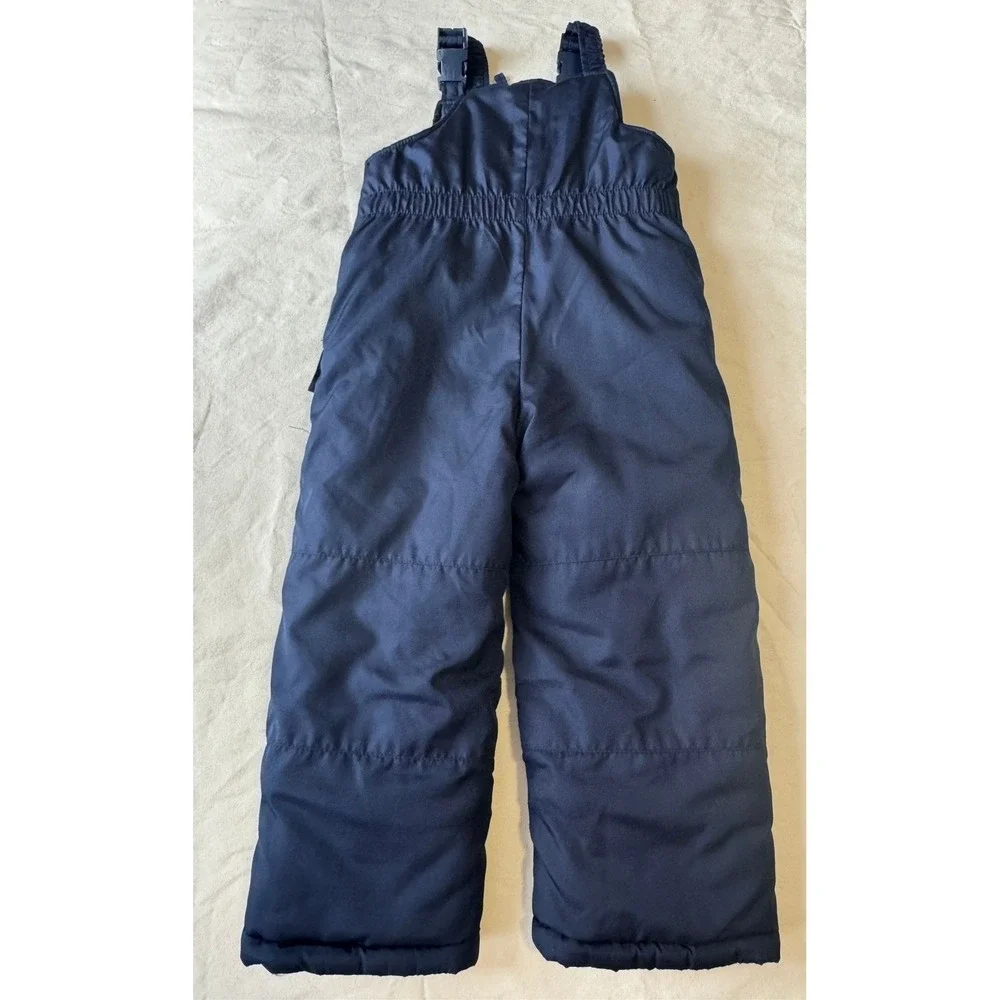 Kids‎ Snow Bib Overalls Size 4 Navy Insulated Ski Pants London Fog EUC
